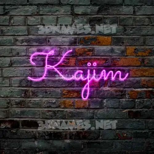 kajim in Pink Neon style - 3D name wallpaper kajim in Pink Neon style - 3D name wallpaper