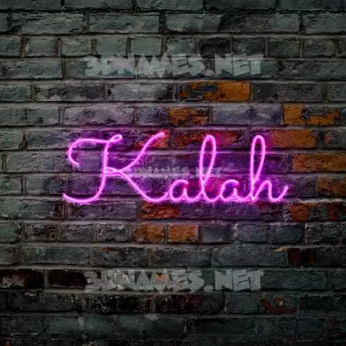 kalah in Pink Neon style - 3D name wallpaper kalah in Pink Neon style - 3D name wallpaper
