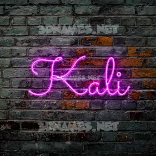 kali in Pink Neon style - 3D name wallpaper kali in Pink Neon style - 3D name wallpaper