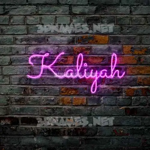 kaliyah in Pink Neon style - 3D name wallpaper kaliyah in Pink Neon style - 3D name wallpaper