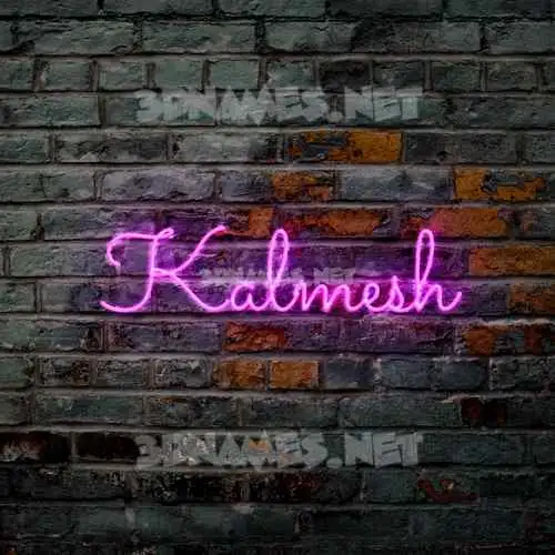 kalmesh in Pink Neon style - 3D name wallpaper kalmesh in Pink Neon style - 3D name wallpaper