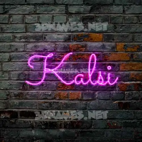 kalsi in Pink Neon style - 3D name wallpaper kalsi in Pink Neon style - 3D name wallpaper