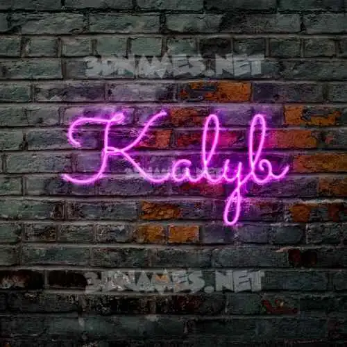 kalyb in Pink Neon style - 3D name wallpaper kalyb in Pink Neon style - 3D name wallpaper