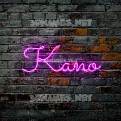 kano in Pink Neon style - 3D name wallpaper kano in Pink Neon style - 3D name wallpaper