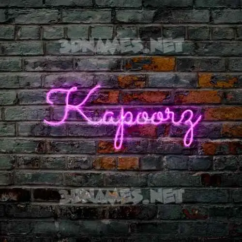 kapoorz in Pink Neon style - 3D name wallpaper kapoorz in Pink Neon style - 3D name wallpaper