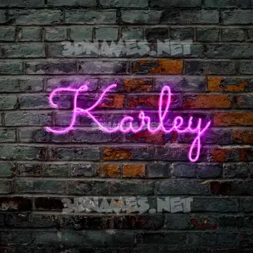 karley in Pink Neon style - 3D name wallpaper karley in Pink Neon style - 3D name wallpaper