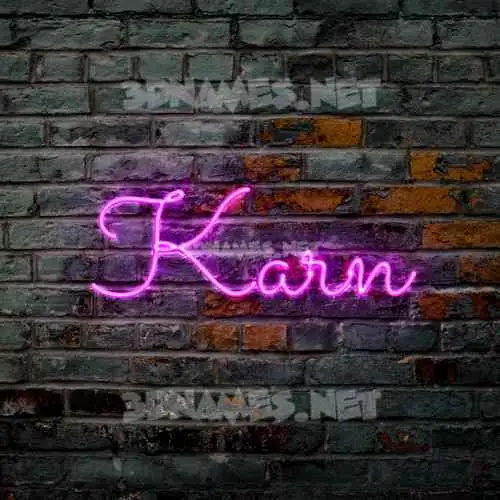 karn in Pink Neon style - 3D name wallpaper karn in Pink Neon style - 3D name wallpaper