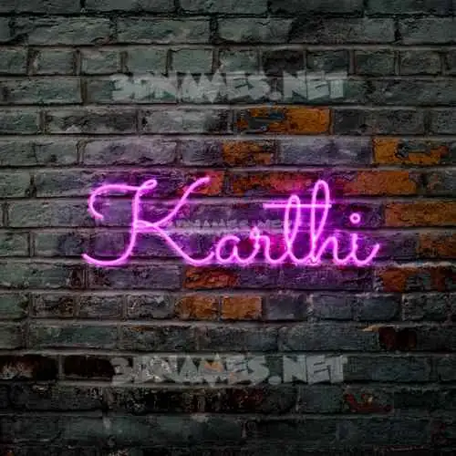 karthi in Pink Neon style - 3D name wallpaper karthi in Pink Neon style - 3D name wallpaper
