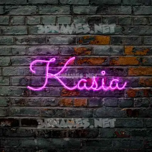 kasia in Pink Neon style - 3D name wallpaper kasia in Pink Neon style - 3D name wallpaper