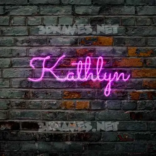kathlyn in Pink Neon style - 3D name wallpaper kathlyn in Pink Neon style - 3D name wallpaper