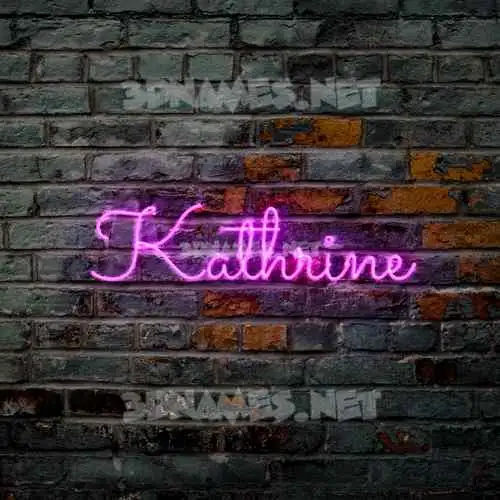 kathrine in Pink Neon style - 3D name wallpaper kathrine in Pink Neon style - 3D name wallpaper