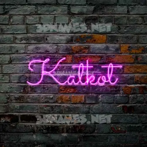 katkot in Pink Neon style - 3D name wallpaper katkot in Pink Neon style - 3D name wallpaper