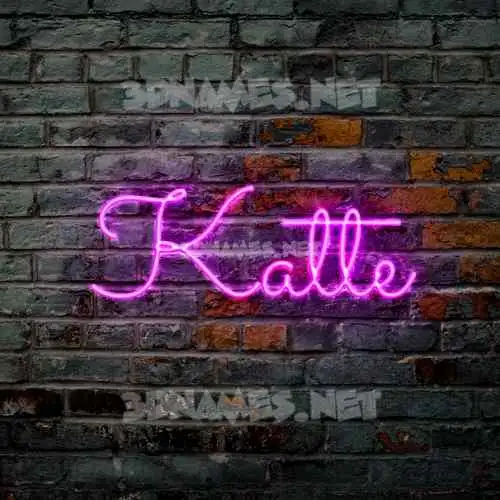 katte in Pink Neon style - 3D name wallpaper katte in Pink Neon style - 3D name wallpaper