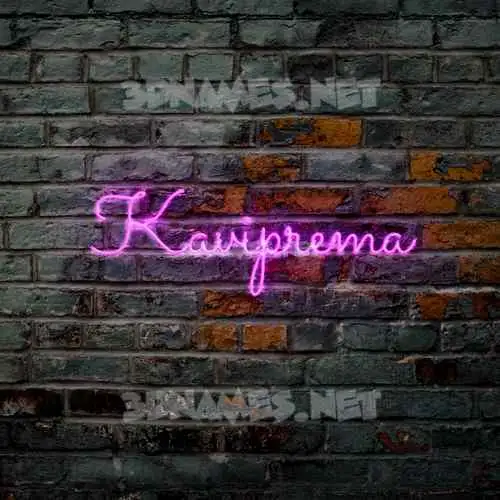 kaviprema in Pink Neon style - 3D name wallpaper kaviprema in Pink Neon style - 3D name wallpaper