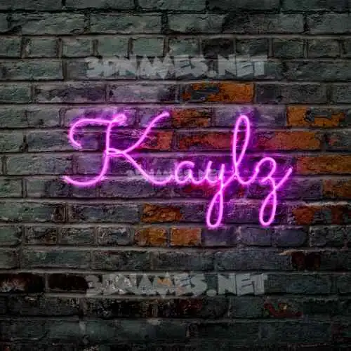 kaylz in Pink Neon style - 3D name wallpaper kaylz in Pink Neon style - 3D name wallpaper