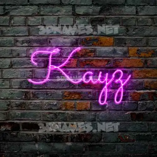 kayz in Pink Neon style - 3D name wallpaper kayz in Pink Neon style - 3D name wallpaper