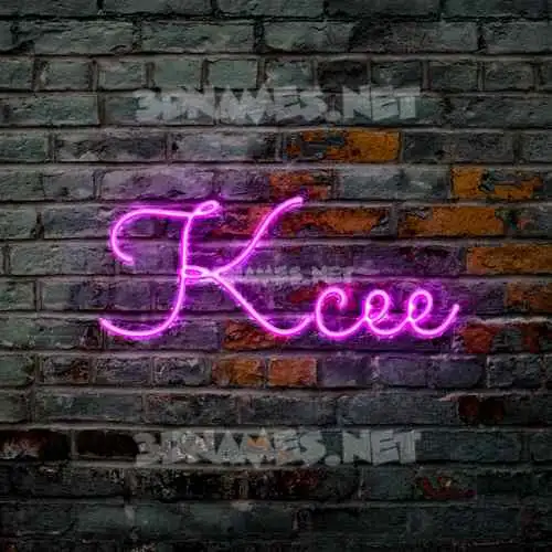 kcee in Pink Neon style - 3D name wallpaper kcee in Pink Neon style - 3D name wallpaper