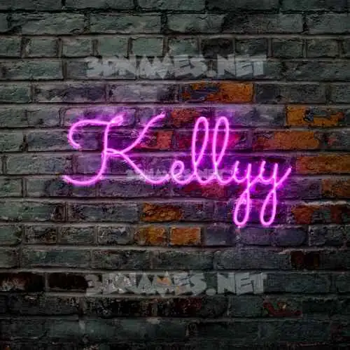 kellyy in Pink Neon style - 3D name wallpaper kellyy in Pink Neon style - 3D name wallpaper