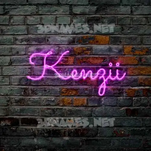 kenzii in Pink Neon style - 3D name wallpaper kenzii in Pink Neon style - 3D name wallpaper