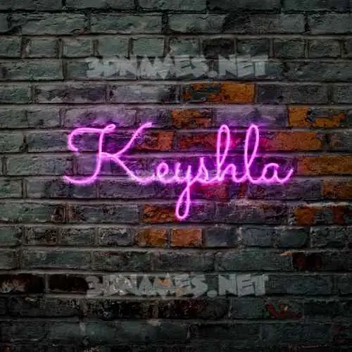 keyshla in Pink Neon style - 3D name wallpaper keyshla in Pink Neon style - 3D name wallpaper