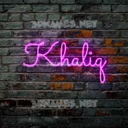 khaliq in Pink Neon style - 3D name wallpaper khaliq in Pink Neon style - 3D name wallpaper