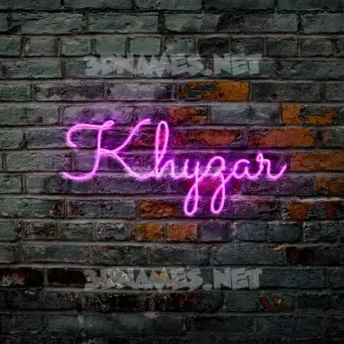khyzar in Pink Neon style - 3D name wallpaper khyzar in Pink Neon style - 3D name wallpaper
