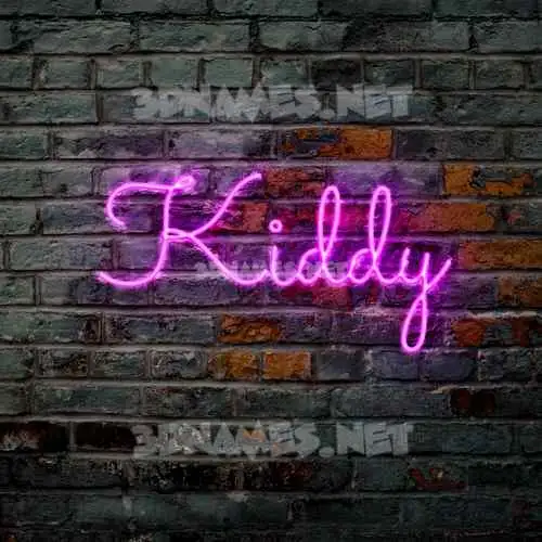 kiddy in Pink Neon style - 3D name wallpaper kiddy in Pink Neon style - 3D name wallpaper
