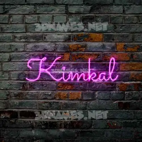 kimkal in Pink Neon style - 3D name wallpaper kimkal in Pink Neon style - 3D name wallpaper