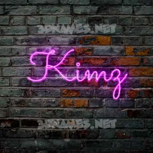 kimz in Pink Neon style - 3D name wallpaper kimz in Pink Neon style - 3D name wallpaper