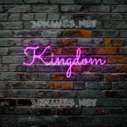kingdom in Pink Neon style - 3D name wallpaper kingdom in Pink Neon style - 3D name wallpaper