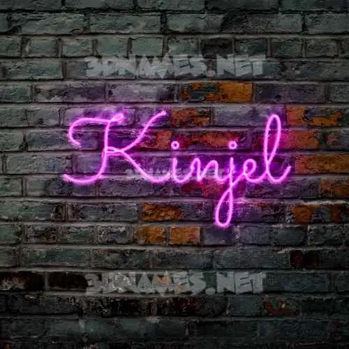 kinjel in Pink Neon style - 3D name wallpaper kinjel in Pink Neon style - 3D name wallpaper