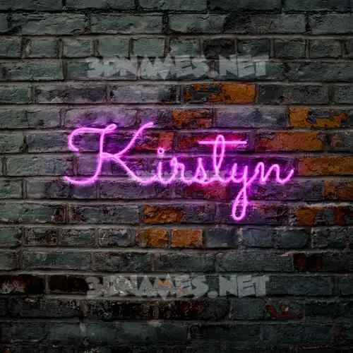 kirstyn in Pink Neon style - 3D name wallpaper kirstyn in Pink Neon style - 3D name wallpaper