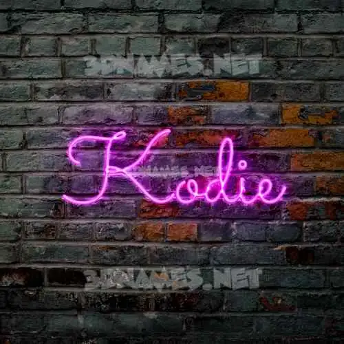 kodie in Pink Neon style - 3D name wallpaper kodie in Pink Neon style - 3D name wallpaper