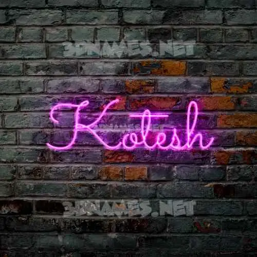kotesh in Pink Neon style - 3D name wallpaper kotesh in Pink Neon style - 3D name wallpaper