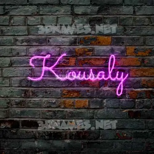 kousaly in Pink Neon style - 3D name wallpaper kousaly in Pink Neon style - 3D name wallpaper