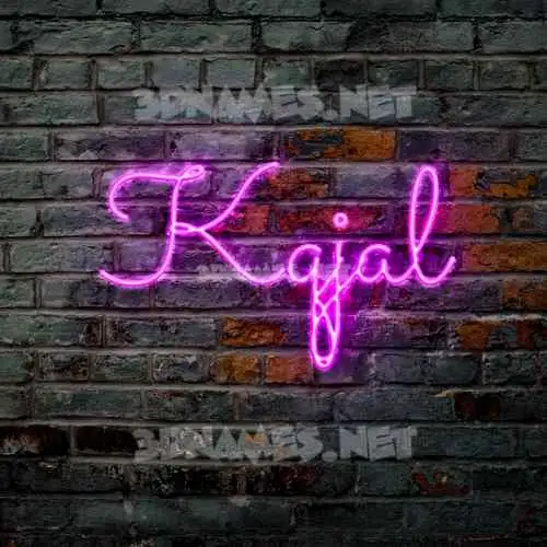 kqjal in Pink Neon style - 3D name wallpaper kqjal in Pink Neon style - 3D name wallpaper