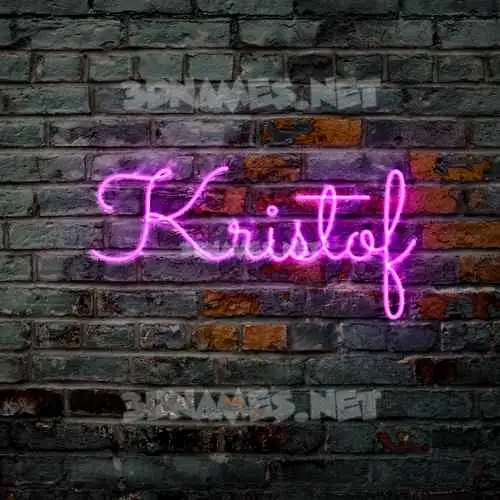 kristof in Pink Neon style - 3D name wallpaper kristof in Pink Neon style - 3D name wallpaper