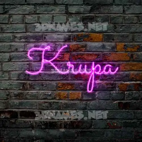 krupa in Pink Neon style - 3D name wallpaper krupa in Pink Neon style - 3D name wallpaper