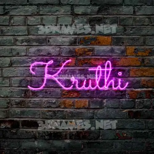 kruthi in Pink Neon style - 3D name wallpaper kruthi in Pink Neon style - 3D name wallpaper