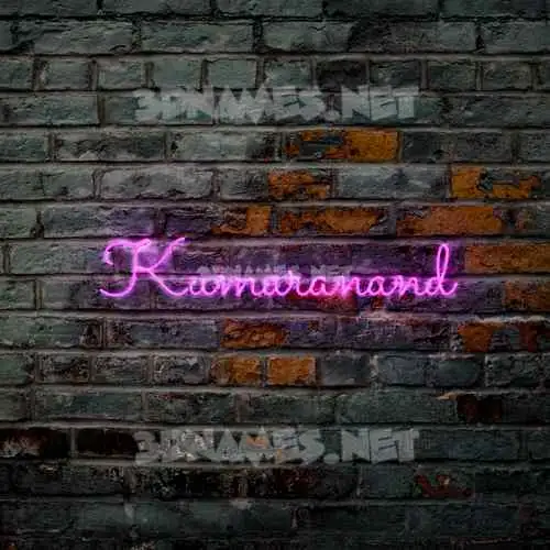 kumaranand in Pink Neon style - 3D name wallpaper