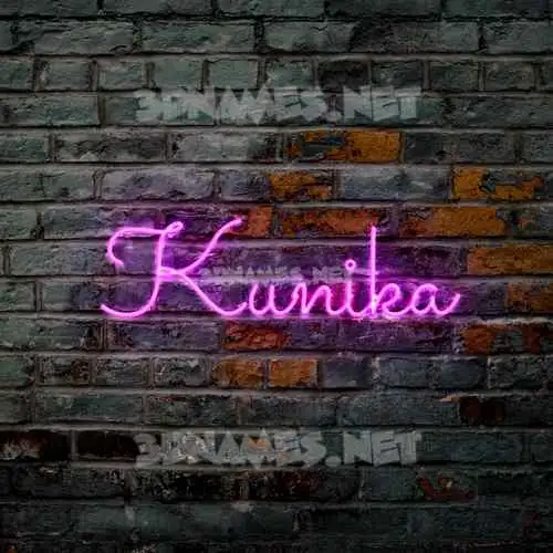 kunika in Pink Neon style - 3D name wallpaper kunika in Pink Neon style - 3D name wallpaper