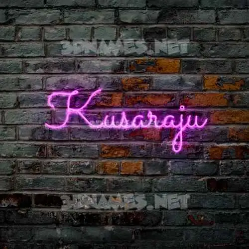 kusaraju in Pink Neon style - 3D name wallpaper kusaraju in Pink Neon style - 3D name wallpaper