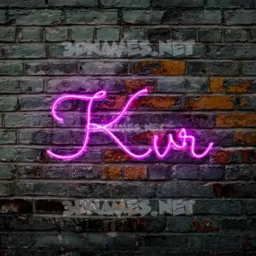 kvr in Pink Neon style - 3D name wallpaper kvr in Pink Neon style - 3D name wallpaper