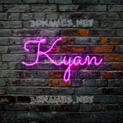 kyan in Pink Neon style - 3D name wallpaper kyan in Pink Neon style - 3D name wallpaper