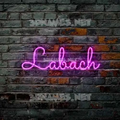 labach in Pink Neon style - 3D name wallpaper labach in Pink Neon style - 3D name wallpaper