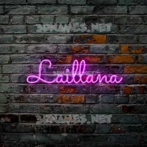 laillana in Pink Neon style - 3D name wallpaper laillana in Pink Neon style - 3D name wallpaper