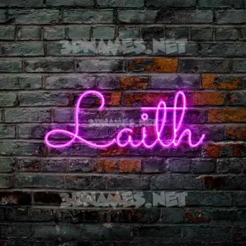 laith in Pink Neon style - 3D name wallpaper