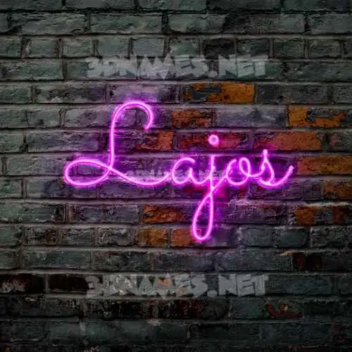 lajos in Pink Neon style - 3D name wallpaper lajos in Pink Neon style - 3D name wallpaper