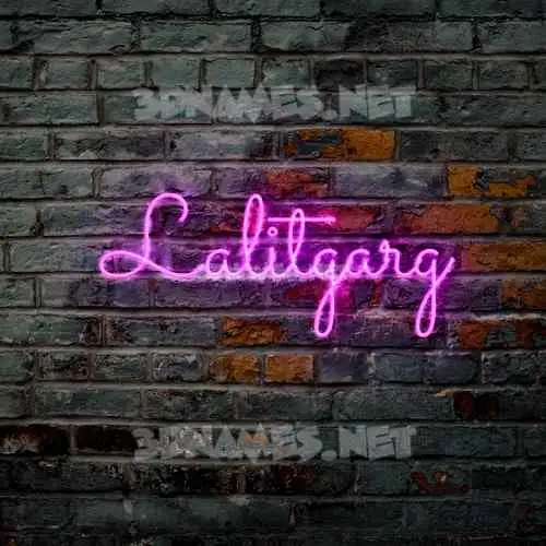 lalitgarg in Pink Neon style - 3D name wallpaper