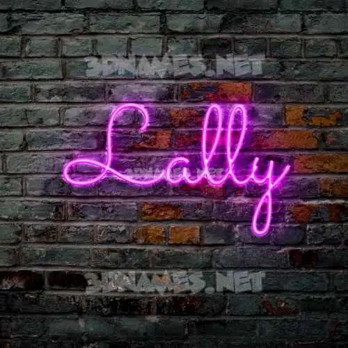 lally in Pink Neon style - 3D name wallpaper lally in Pink Neon style - 3D name wallpaper